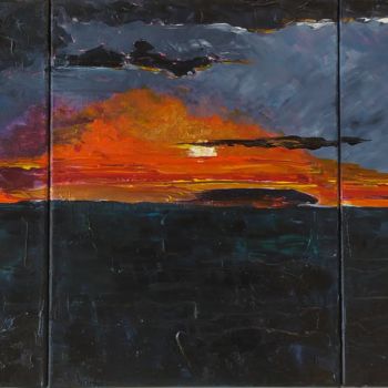 Painting titled "Skyscape No.2 Epic…" by Helga G, Original Artwork, Acrylic
