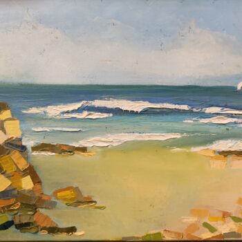 Pintura titulada "Seascape 30. Medite…" por Helga G, Obra de arte original, Oleo