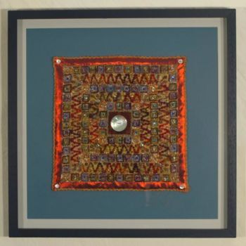 Textile Art με τίτλο "DESERT MOON(Creativ…" από Helga Pikal, Αυθεντικά έργα τέχνης