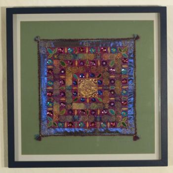 Arte têxtil intitulada "GARDEN of the GODDE…" por Helga Pikal, Obras de arte originais