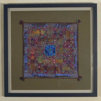 Textile Art titled "RAINBOW LIGHT(Creat…" by Helga Pikal, Original Artwork