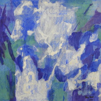 Pittura intitolato "Broken Blue No. 2" da Helge Hensel, Opera d'arte originale, Acrilico