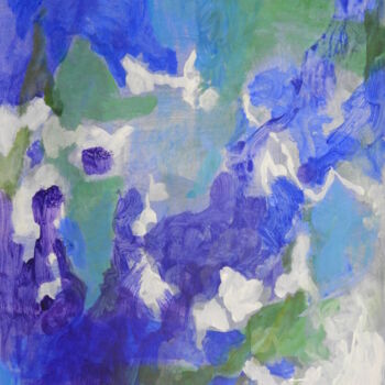 Peinture intitulée "Blue Period No. 2" par Helge Hensel, Œuvre d'art originale, Acrylique