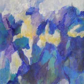 Peinture intitulée "Blue Period No. 3" par Helge Hensel, Œuvre d'art originale, Acrylique