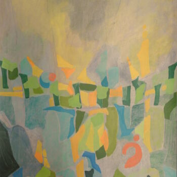 Картина под названием "Fragments 11" - Helge Hensel, Подлинное произведение искусства, Акрил