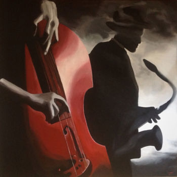 Painting titled "Jazz" by Helia Tayebi, Original Artwork, Acrylic