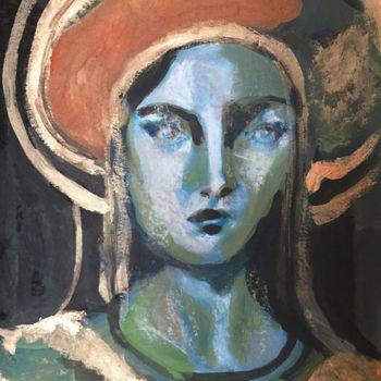 Pittura intitolato "Medusa" da Helia Tayebi, Opera d'arte originale, Acrilico