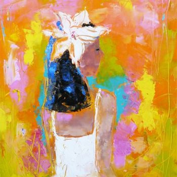 Pintura intitulada "La bella" por Elena Romanenko, Obras de arte originais