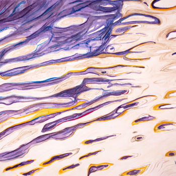Malerei mit dem Titel "WATER 01" von Ic Raccoon, Original-Kunstwerk, Tinte