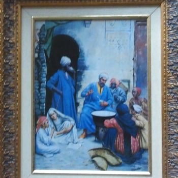 Картина под названием "tableau algerien (c…" - Héloïse Chouard, Подлинное произведение искусства, Масло