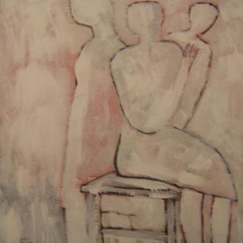Картина под названием "Отстраненность-Deta…" - Moshe Hemain, Подлинное произведение искусства, Масло