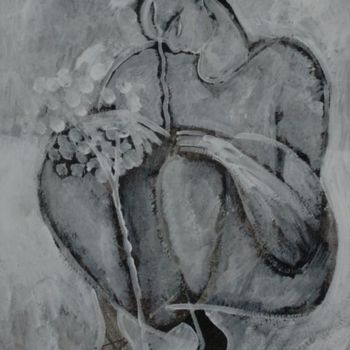 Картина под названием "Саженец-Seedling" - Moshe Hemain, Подлинное произведение искусства, Масло