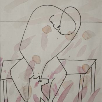 Malerei mit dem Titel "Разговор-Conversati…" von Moshe Hemain, Original-Kunstwerk, Öl