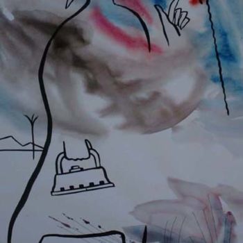 Картина под названием "Послушай сонет Шекс…" - Moshe Hemain, Подлинное произведение искусства, Масло