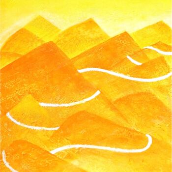 Painting titled "A lonely Trail" by Hemu Aggarwal (hyaggarwal), Original Artwork, Acrylic