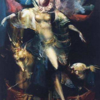 Malerei mit dem Titel "Carussel" von Hengar, Original-Kunstwerk