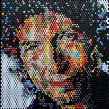 Collages getiteld "Bob Dylan" door Henning Leuschner, Origineel Kunstwerk, Collages