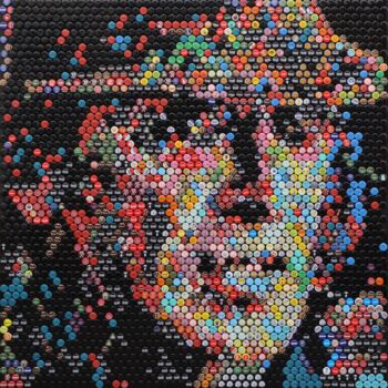 Collages getiteld "Udo Lindenberg - Er…" door Henning Leuschner, Origineel Kunstwerk, Collages