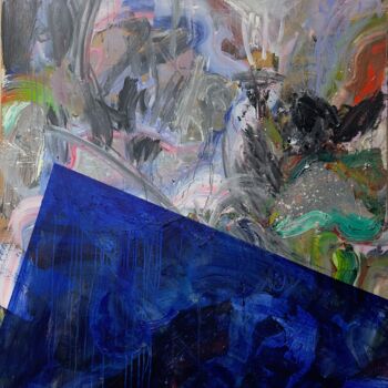 Schilderij getiteld "Submerged" door Henok Getachew Woldegebreal, Origineel Kunstwerk, Acryl Gemonteerd op Andere stijve pan…