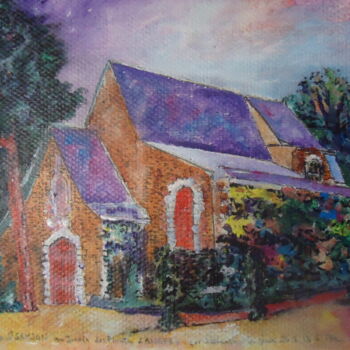 Painting titled "Chapelle St SAMSON…" by Enrico El Nomado Dit El Gréco, Original Artwork, Acrylic