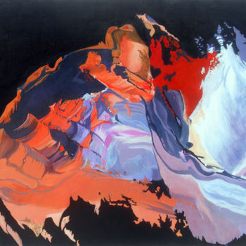Malerei mit dem Titel "OPUS 251" von Henri Blouet, Original-Kunstwerk, Öl