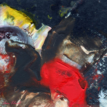 Pittura intitolato "Carré "Sans Titre"…" da Henri Blouet, Opera d'arte originale, Olio
