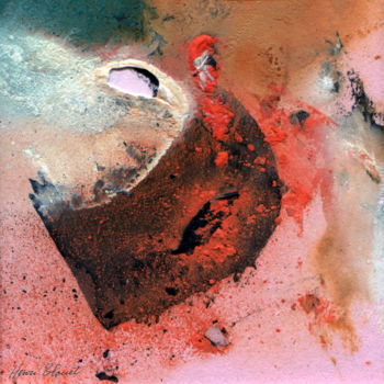 Malerei mit dem Titel "Carré "Sans Titre"…" von Henri Blouet, Original-Kunstwerk, Öl