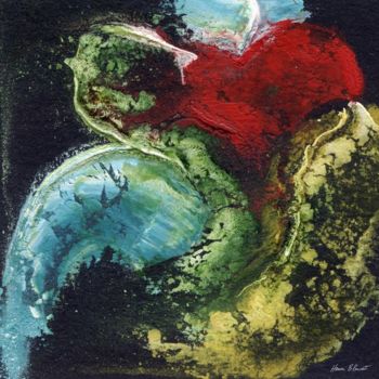 Pittura intitolato "Carré "Sans Titre"…" da Henri Blouet, Opera d'arte originale, Olio