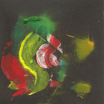 Картина под названием "Carré "Sans Titre"…" - Henri Blouet, Подлинное произведение искусства, Масло
