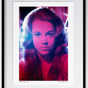 Photography titled "Jane Fonda - Purple…" by Henri Dauman, Original Artwork, Non Manipulated Photography