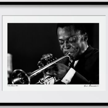 Photography titled "Miles Davis - Iconi…" by Henri Dauman, Original Artwork, Non Manipulated Photography