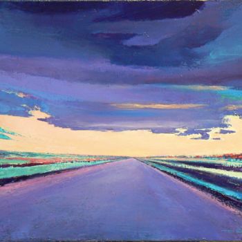 Painting titled "Route 1" by Henri Eisenberg, Original Artwork, Acrylic