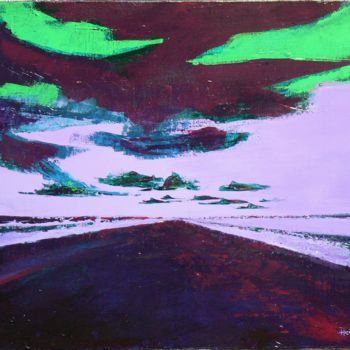 Painting titled "Route 2" by Henri Eisenberg, Original Artwork, Acrylic