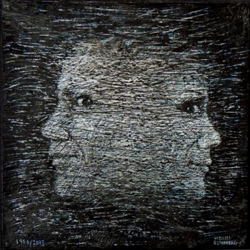 Картина под названием "Dos à Dos, ou Une I…" - Henri Eisenberg, Подлинное произведение искусства, Акрил