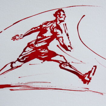 Zeichnungen mit dem Titel "Squash N°4" von Henri Ibara, Original-Kunstwerk, Tinte