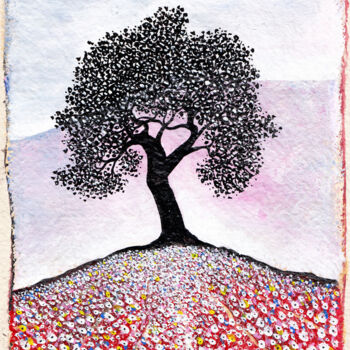 图画 标题为“Esprit de l'arbre e…” 由Henri Ibara, 原创艺术品, 墨
