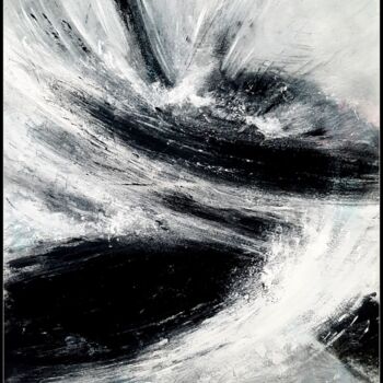 Peinture intitulée "Tempête" par Henri Ibara, Œuvre d'art originale, Acrylique