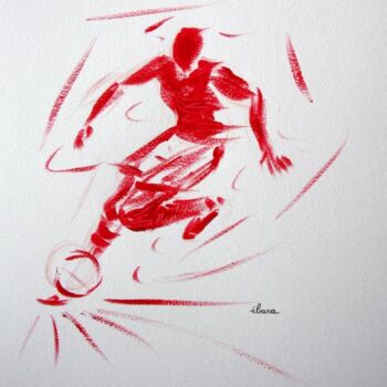 Dessin intitulée "football-n-7-dessin…" par Henri Ibara, Œuvre d'art originale, Autre