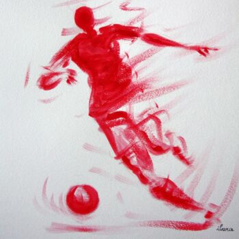 Dessin intitulée "football-n-8-dessin…" par Henri Ibara, Œuvre d'art originale, Autre