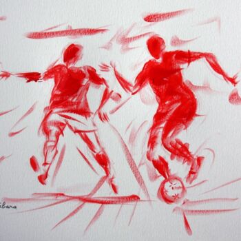 图画 标题为“football-n-16-dessi…” 由Henri Ibara, 原创艺术品, 其他