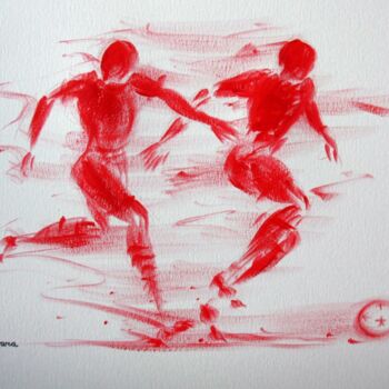 Drawing titled "football-n-17-dessi…" by Henri Ibara, Original Artwork, Other