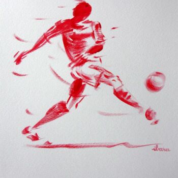 Desenho intitulada "football-n-25-dessi…" por Henri Ibara, Obras de arte originais, Outro