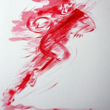 图画 标题为“Rugby N°8” 由Henri Ibara, 原创艺术品, 水粉