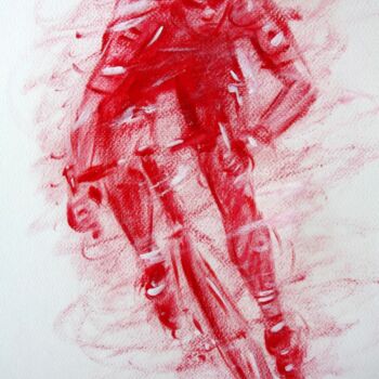 Σχέδιο με τίτλο "cyclisme-n-1-dessin…" από Henri Ibara, Αυθεντικά έργα τέχνης, Άλλος