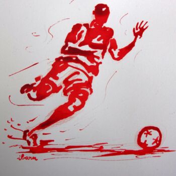 Рисунок под названием "football-n-32-dessi…" - Henri Ibara, Подлинное произведение искусства, Другой