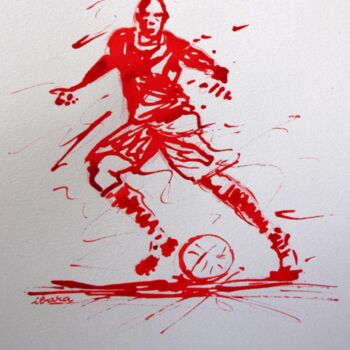 Dessin intitulée "football-n-34-dessi…" par Henri Ibara, Œuvre d'art originale, Autre