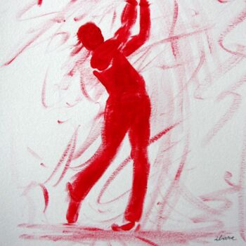 Painting titled "golf-n-4-dessin-cal…" by Henri Ibara, Original Artwork, Acrylic