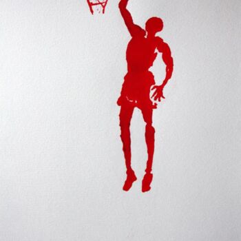 Zeichnungen mit dem Titel "basket-n-4-dessin-c…" von Henri Ibara, Original-Kunstwerk, Andere