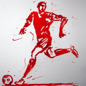 Рисунок под названием "football-n-36-dessi…" - Henri Ibara, Подлинное произведение искусства, Другой