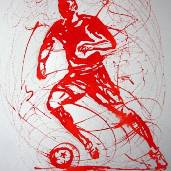 Dibujo titulada "football-n-38-dessi…" por Henri Ibara, Obra de arte original, Otro